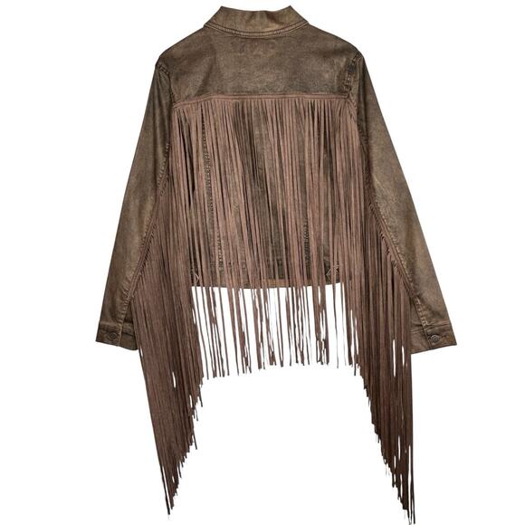 Idyllwind Miranda Lambert Fringe Jacket Womens Small Fringe‎ Western Boho Chic - Picture 11 of 14